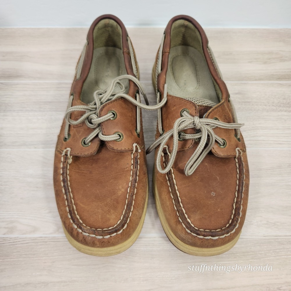 Sperry Women Intrepid Brown Boat Deck Shoes Size 6 M w/Original Box loader - Picture 2 of 8